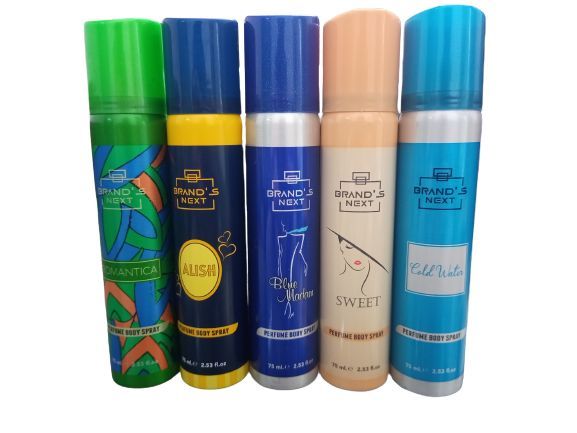Pack of 5 Random Spray For Girls 75ml