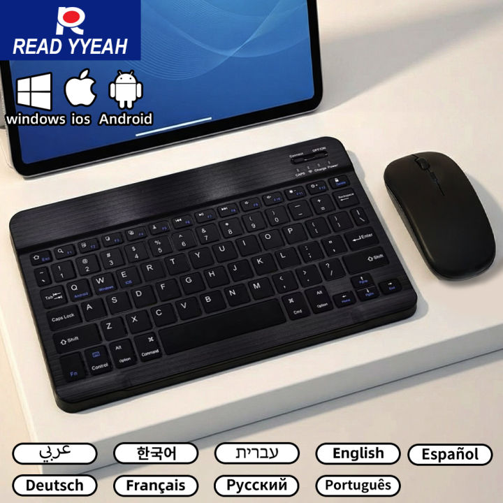 Bluetooth Wireless Keyboard Mouse For IOS Android Windows Tablet For ...