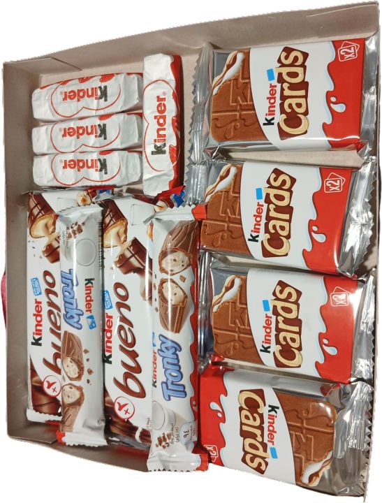 kinder chocolate gift box kinder bueno 2, kinder Tronky 2, kinder box 1 ...