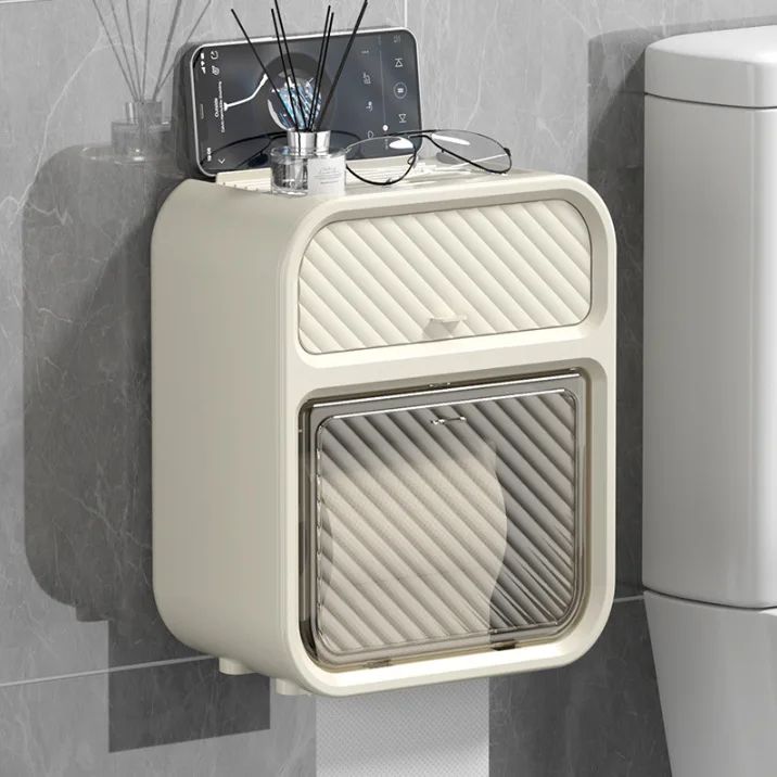 Multifunctional%20Double%20Layer%20Toilet%20Paper%20Storage%20Box%20Wall%20Mounted%20Punch-Free%20Waterproof%20Bathroom%20Tissue%20Holder%20with%20Drawer%20-%20Image%208