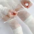 New Thigh High Socks Knit Lace Bowknot Autumn and Winter Thick Leg Warmers Stockings White Black Lolita Cute Over the Knee Socks.