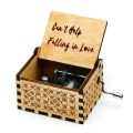 The Godfather Music Box Hand Crank Musical Box Carved Wooden Play The Theme Song of The Godfather Home Decor Christmas Gifts. 