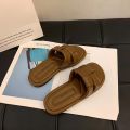 Women's Summer Outdoor Sandals Soft Bottom Flat Slippers Beach Casual Fashion Crystal Pad PVC Material Breathable Slip-On Shoes. 