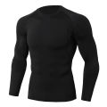 Rashguard Gym T Shirt Men Bodybuilding Quick-drying Fitness Compression Shirt Running Workout Man Sports First Layer Sportswear. 