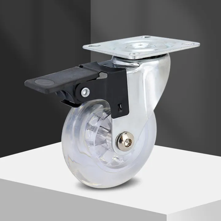 4PCS%202%20Inch%20Heavy%20Duty%20Furniture%20Caster%20Soft%20%20Universal%20Wheel%20Swivel%20Caster%20Mute%20Trolley%20Wheel%20With/Without%20Brake%20-%20Image%204