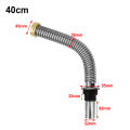 40Cm 60Cm Stainless Steel Kitchen bathroom Sink Siphon Waste Drain Flexible Pipe Hose Home Retractable Drainage Tube. 
