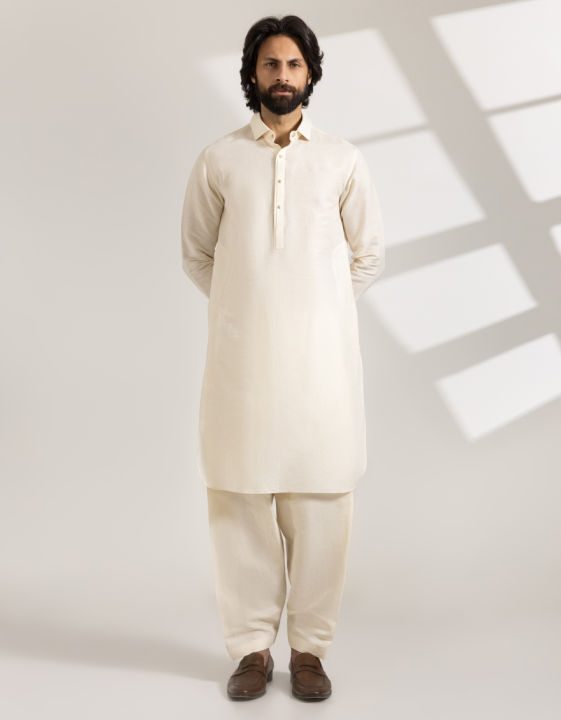 Junaid Jamshed Sticthed Mens Kameez Shalwar For Men And Boys -Collection:2026- Designcode: JJKS-A-33174/S24/JJ9677-SF