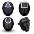 Squid Game Mask  | Squid game costume| Front Man & Guard Masks (Circle, Triangle, Square) - Squid Game Mask - Premium Quality Cosplay Costume - squid game mask. 