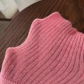 1 pair of spring and summer stacked socks  Korean vertical striped long tube socks  versatile solid color socks. 