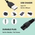 Electric Shaver USB Charging Cable Power Cord Charger Wire Electric Adapter for Meridian Grooming Electric Trimmer Charging. 