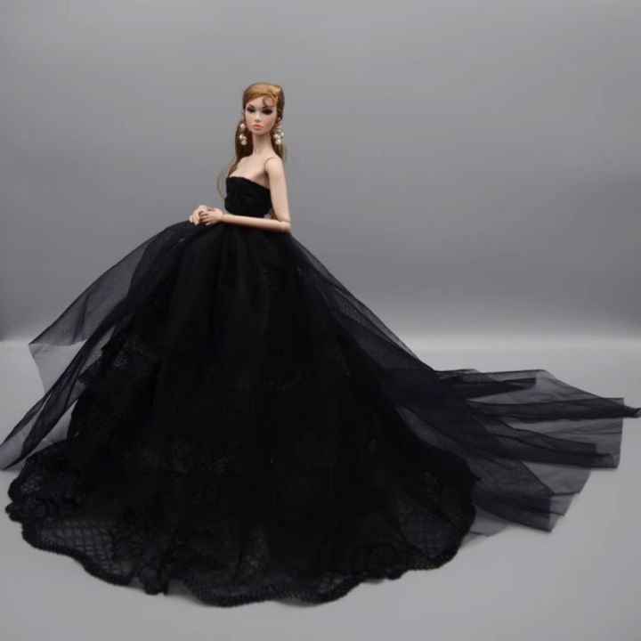 1/6%20Doll%20Luxury%20Dresses%20DIY%20Tutu%20Dress%20For%2029CM%20Princess%20Doll%20Bridal%20Tulle%20Wedding%20Dresses%20Clothing%20Long%20Tail%20Dress%20-%20Image%207