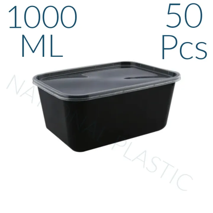 Rectangular%20Disposable%20Black%20Conatainer%20with%20Lid%20Pack%20of%2050%20pcs%20-%20Image%204