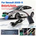 Car Bluetooth Module AUX IN Wireless BT Module with MIC Audio Cable Adapter for Renault Clio Espace Kangoo Laguna Megane.