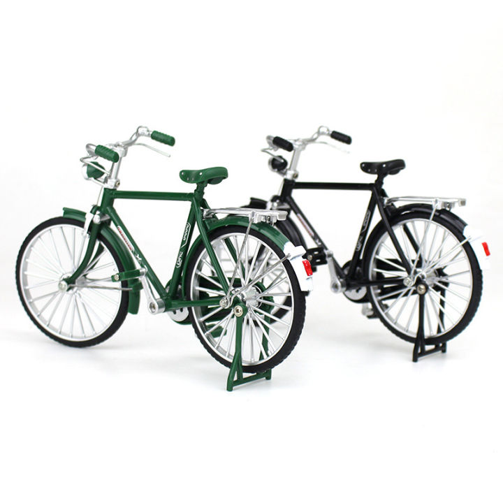 1:10 Mini Model Alloy Bicycle Diecast Finger Mountain Bike Bend Adult Simulation Collection Die-cast Gifts Toys for boys