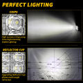 New car LED work light one-character mini 8-light spotlight floodlight driving light forklift truck light. 