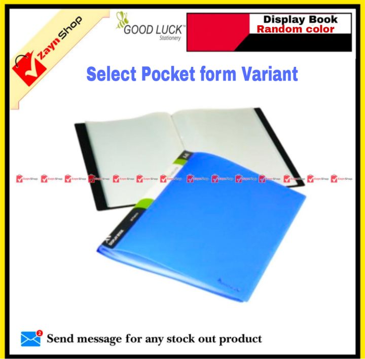 Good Luck Display Book A4 Size Thick page 20 /30 / 40 / 60 Pocket 1pcs
