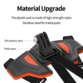 TELESIN Motorcycle Helmet Mount Strap Flodable Front Chin Mount for GoPro 13 12 11 10 9 8 DJI Osmo Action Insta360 Accessories. 