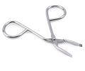Eyebrow Tweezer Scissor Handle Flat Straight Tip Hair Plucker Stainless Steel Brow Tweezer. 