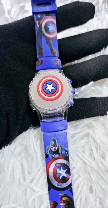 Kids%20Boys%20Watch%20Captain%20America%20Spinner%20Lighting%20Musical%20Cool%20Fun%20Watch%20-%20Image%204