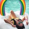 Swimming Ring Hot Cloud Rainbow Inflatable Pool Ring Float For Adult Kids Pool Party Water Toys Swim Circle Piscina Flotador.