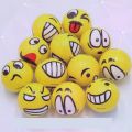 6 pic Hand exercise ball Stress reliever emoji ball -.