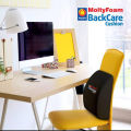 Back Support Ortho Cushion with Adjustable Belt for Office and Car Use, Lightweight and Comfortable Lower Back Support. 