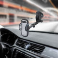 Universal Car Dashboard & Windshield Phone Holder | 360° Rotating Adjustable Suction Cup Car Mobile Mount | Extendable Smartphone Stand | Compatible with Android, iPhone & Most Mobile Phones. 
