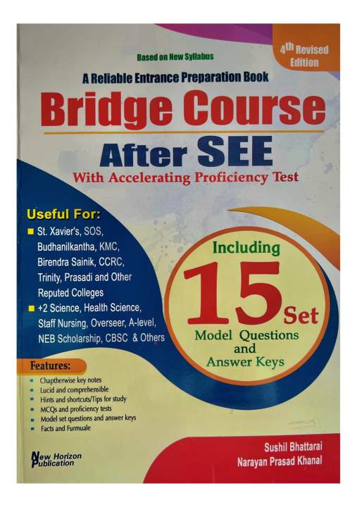 Readmore Bridge Course Book New Horizon's After SEE Bridge Course Book For +2 Level || New Edition ...
