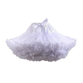 Lowest Pirce Womens 2-Layered Pleated Tulle Petticoat White Black Tutu Puffy Party Cosplay Skirt Lolita Cosplay Bridal Crinoline. 