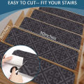 Self-adhesive Stair Mats Kids Safety Non-Slip Staircase Step Mat Washable Reusable Stair Floor Protection Pad Home Decor. 