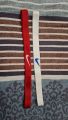 2pcs Women Men Elastic Sports Football Yoga Hairband Headband Hair Rope ( Red and White ).