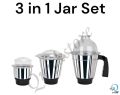 3 in 1 grinder mixer cup set heavy duty small cup, medium cup and large cup. 