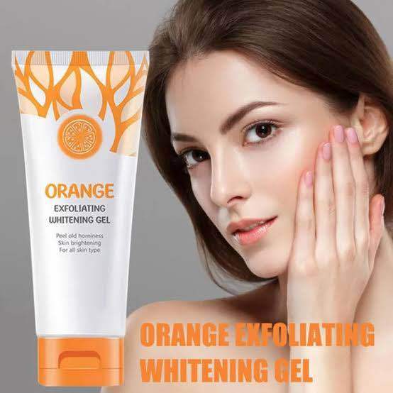 Orange Exfoliating Whitening Gel Orange Exfoliating Gel Scrub -50gm