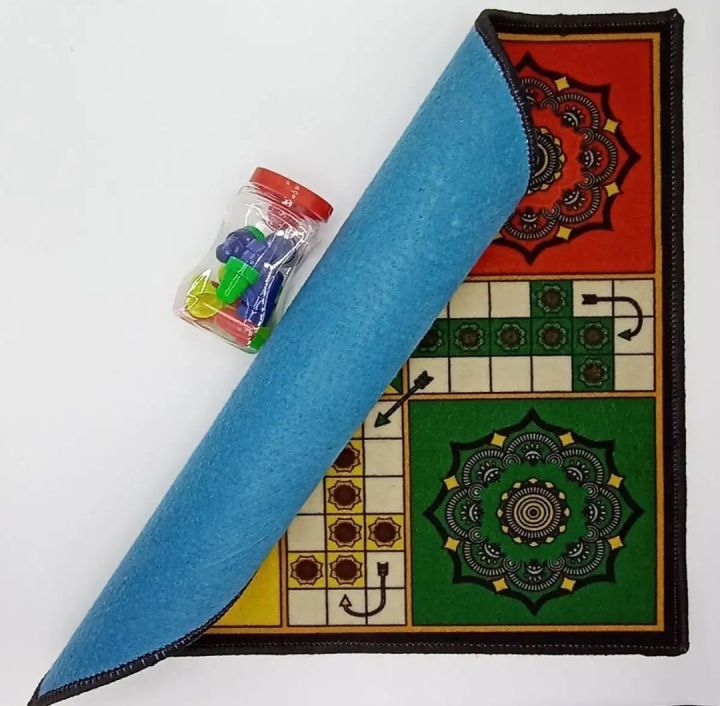 ludo mat with coins