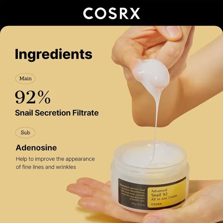COSRX%20Advanced%20Snail%20Mucin%2092%20All%20In%20One%20Cream%20with%20Hyaluronic%20Acid%20100g%20-%20Image%203