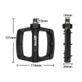 ZTTO 3 Bearings MTB Externa Big Bearing Flat Pedal Steel axle XC AM Mountain Road bike Anti-slip Nylon Plastic 9/16 Bicycle. 