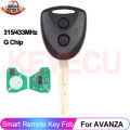 KEYECU For Toyota AVANZA 2016 2017 2018 2 Buttons 315MHz 433MHz G Chip Auto Remote Key Fob CWTWB1G0084 For Daihatsu Xenia Alza. 