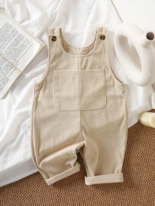 1%20Piece%20Set%20of%20New%20Spring,%20Autumn,%20and%20Winter%20Thickened%20Casual%20Korean-Style%20Corduroy%20Overalls%20for%20Baby%20Boys%20and%20Girls,%20Suitable%20for%20Toddlers%20and%20Young%20Children%20-%20Image%204
