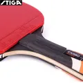STIGA CARBO 6 Star Table Tennis Racket 5+2 Carbon Ping Pong Paddle for Advanced Fast Attack Both Side Non-sticky Rubbers. 
