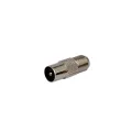 Dby F-type male steel jack for 1 RG6 cable. 