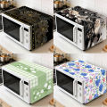 Flower Microwave Dust Cover 35x85cm Polyester Oven Dust Cover Machine Protector For Home Kitchen Dining Room Appliance Cover. 