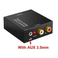 1 Set Brand New And High Quality Optical Coax Toslink Digital To Analog Converter RCA L/R Stereo Audio Adapter. 