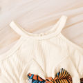 2Pcs Summer Baby girl Dress Maple leaves Bow Dress+Hat Set 0-3 Year Old Baby Girl Summer Beach Vacation Casual Dress. 
