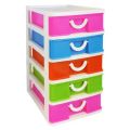 Mini Small Drawer Layer 5 In 1 Drawers Set Plastic Colorful Storage Box. 