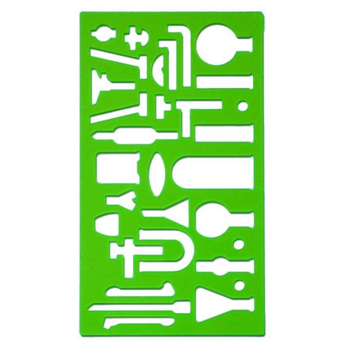 Comprehensive Chemistry Stencil Set – Laboratory Equipment