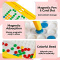 Magnetic drawing board toy for kids - Montessori Educational puzzle toy-doodle board with magnetic beads for boys & girls - size 9*7.5 inches. 