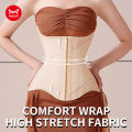 MiiOW U-shaped Waist Trainer Corset Women Buttoned Shapers Breast Lifted Waist Trainer Steel Bone Slimming Woman Body Shapewear. 