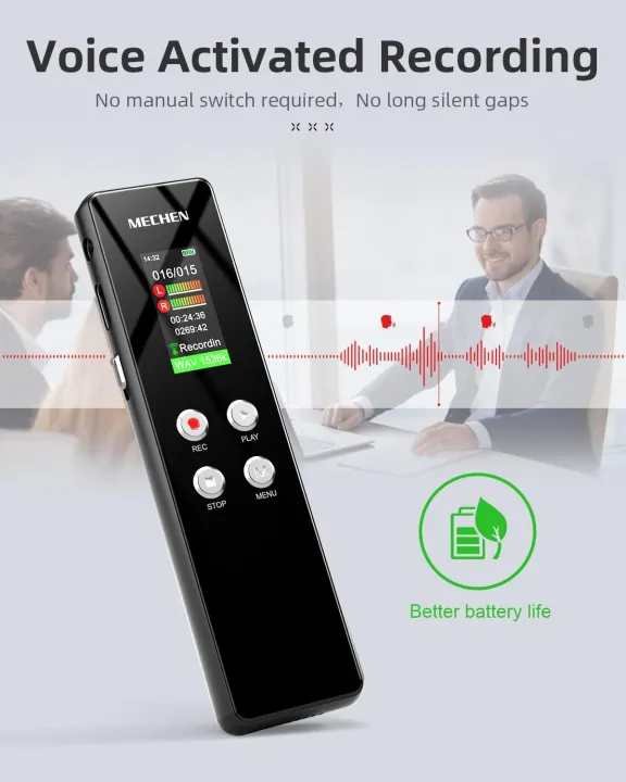MECHEN%2064GB%20Digital%20Voice%20Recorder%20Voice%20Activated%20with%20Playback%20for%20Lectures%20Meetings%20Audio%20Recording%20Device%20Dictaphone%20-%20Image%204