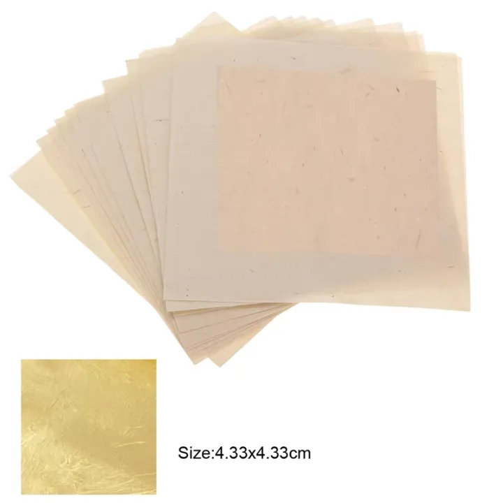 4.33x4.33cm%205/10%20Sheets%2024K%20Pure%20Real%20Gold%20Leaf%20DIY%20Painting%20Decors%20Arts%20Crafts%20Gilding%20Design%20Paper%20Party%20Gift%20Handicrafts%20-%20Image%203