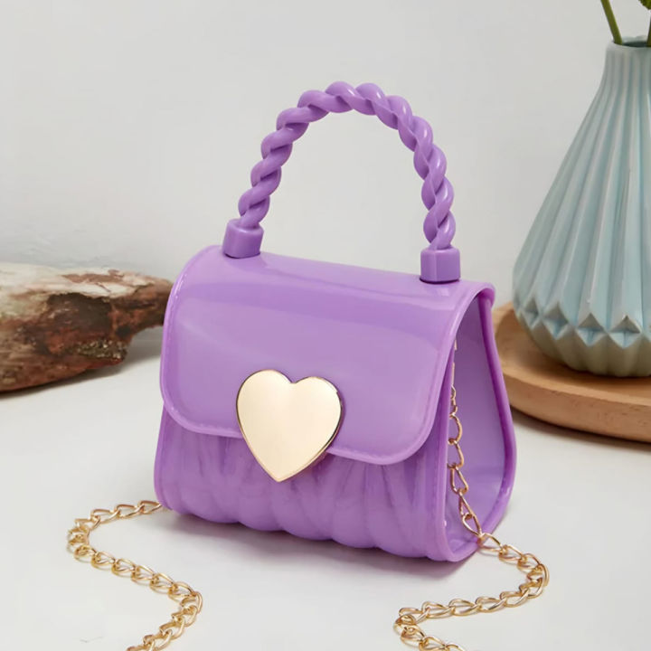 Fashion Mini Crossbody Purse for Girls - Elegant Design with Long Chain Strap